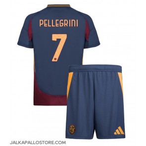 AS Roma Lorenzo Pellegrini #7 Kolmaspaita Lapsille 2024-25 Lyhythihainen (+ shortsit)